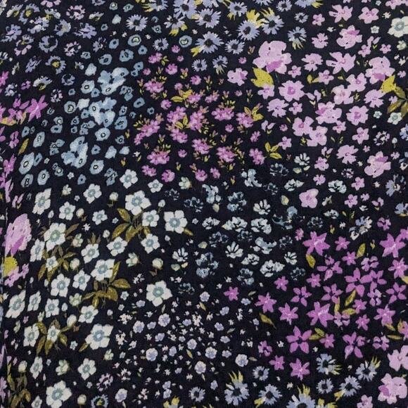 J.Jill Floral Button Up Long Sleeve Blouse Multicolor Women's Size Large - Picture 4 of 6